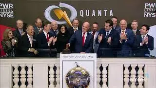 Quanta Services, Inc. (NYSE: PWR) Rings The Closing Bell®