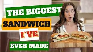 IT`S HUGE! The ULTIMATE Chicken Parm Sandwich