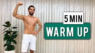 5 MIN - WARM UP EXERCISES BEFORE WORKOUT FOR BEGINNERS | warm up exercise at home
