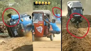 tempo funny accident || raksha funny accident