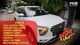 New Creta | Full Accessories with Sony Player | Complete video RS Cars |