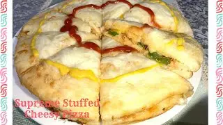 How to make Supreme Stuffed Cheesy Pizza | Chicken Supreme Pizza | Pocket Pizza by Mum&rsquo;s Tasty World
