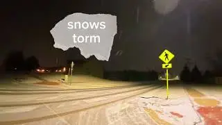 snowy winter walk in USA❄️Real street sounds (4K)