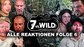 BEKLAUT und ORGA EINGRIFF? 😱 Alle 7 vs. Wild Reaktionen auf Folge 6 zusammengefasst