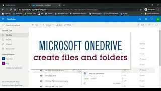 How to Create Folders and Files in Microsoft OneDrive