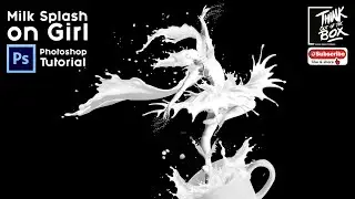 Milk splash on girl photoshop tutorial