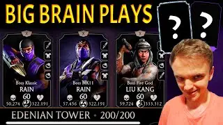I Used My BIG BRAIN to Beat Battle 200 in FET in MK Mobile. Epic Strategy to Destroy FINAL BATTLE.