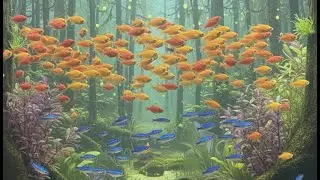 I get colorful fish, goldfish, platy fish, glass fish, best play ground, Change the mood