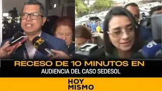 Receso de diez minutos en audiencia de declaración de imputado para acusados en caso SEDESOL