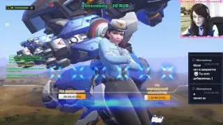 Играем в Overwatch #1 - D.VA НА СВЯЗИ!