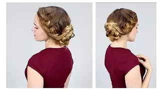 Quick Braided Updo for Back to School