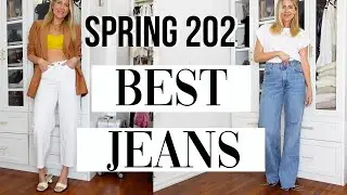 BEST SPRING 2021 DENIM TRENDS! TRY ON HAUL
