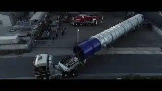 Lastechniek Wilderink - groot transport, buis 30 meter.
