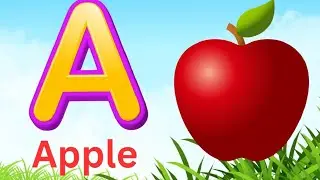 **Phonics Song with TWO Words - A For Apple - ABC Alphabet Songs with Sounds for Children