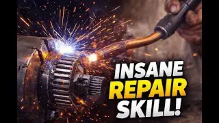 Genius Mechanic Repair A Broken Double Gear Axle Shaft