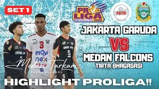 Pertandingan menegangkan Proliga 2026 antara Medan Falcon Tirta Bhagasasi Vs Jakarta Garuda Jaya