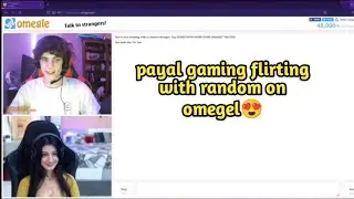 payal gaming flirting with random handsome boy on omegel