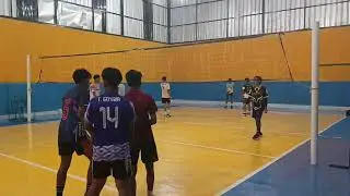 Latihan Rebahan Senior Vs Rebahan Junior Partai adu gengsi Set 2🤣🤣🔥🔥🏐🏐💪💪