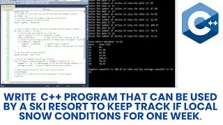 Write Hit and Slopes Program using C++. Find highest  and average number in array using C++.