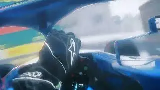 Alex Albon Wet Monaco🌧️ Visor cam🎥 Prep lap + Hotlap + Cooldown Lap