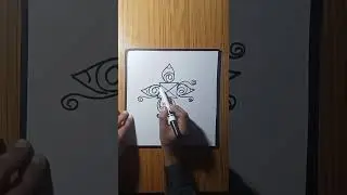 How to draw beautiful design from Number X #shorts #drawing #design #Art