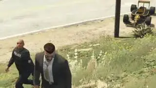 GTA 5 (Online) Bug : A Policeman with women's voice  #shorts #Gta5Bug