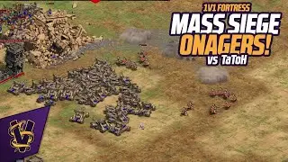 1v1 Fortress | Mass Siege Onagers! | vs TaToH
