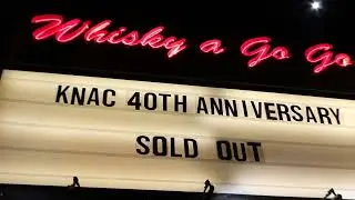 KNAC 40th Anniversary Marquee Whisky A Go Go Sold Out Sunset Blvd Los Angeles CA January 8, 2026