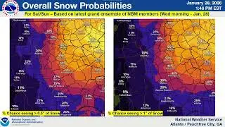 NWS Atlanta Special Briefing for Winter Weather Potential this weekend [2PM January 28, 2026]
