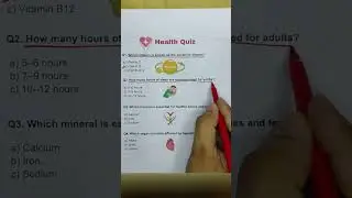 Health Quiz #quiz #quiztime #anatomy #healthquiz