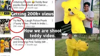 Human Teddy bear Prank😂| Reactions and Backchodi😆| Bangalore| up| teddy bear prank shooting vlogs