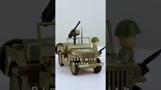 Willys MB 132 KL Jeep brick model - COBI 3133 - 132 bricks