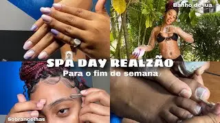 SPA-DAY | glow up realzão para o final de semana 🧖🏽‍♀️💅🏾- banho de lua, sobrancelhas, unhas…