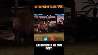 Metriaphodon vs 2 Eryopses - Jurassic World: The Game #Shorts #Dinosaurshorts #JurassicWorld