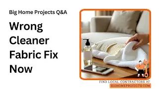 Wrong Cleaner Fabric Fix Guide Blot Distilled Solvent