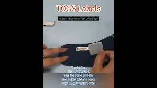 Let's apply iron-on labels on socks at home. #labels #fabriclabels #customlabels #personalizedlabels