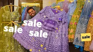😍सीधा फैक्ट्री से lehenga gown की सेल लूट लो ऑफर indo-western sarees don't miss😍DURGA CLOTHING