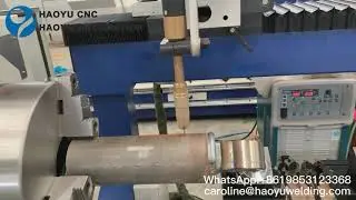 Automatic hydraulic cylinder welding machine oscillating syetem demo
