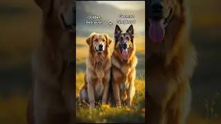 Golden retriever + German shepherd #goldenretriever #germanshepherd #goldenshepherd #hybrid