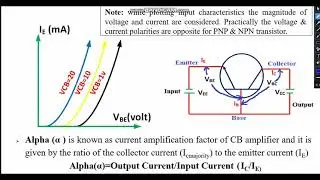 2.4 Transistor configurations || Input and Output Characteristics of CB, CE and CC