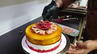 caramel cake#glasscake #glassdessert #cakedecorating #cakedesign
