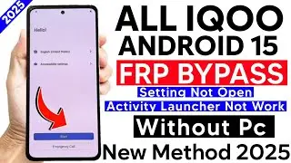 All Vivo IQOO Frp Bypass Android 15/New Method 2025/Latest Security Frp Remove/GSM DEVIL/100% Work