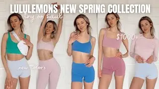 $1000+ LULULEMON SPRING TRY ON HAUL + REVIEW 🌸 *new spring colors* SPRING 2023 🌸 must haves !!