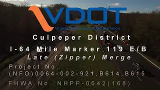 VDOT I-64  Late Merge