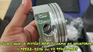 pist&otilde;es AFP para motor GM Fam&iacute;lia 1 - Corsa 1.8 - pist&atilde;o forjado - AFP liquid forging