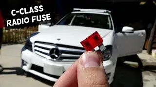 MERCEDES W204 RADIO FUSE REPLACEMENT LOCATION C250 C300 C350 C220 C260 C200 C280