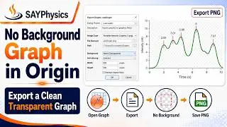 How to export graph with transparent background in origin
