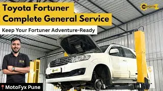 Toyota Fortuner Complete General Service 🔧 Genuine Parts | Full Maintenance Guide at MotoFyx Pune