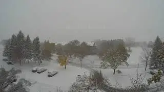 October Winter Storm Timelapse - Eagan, Minnesota | October 20, 2020 #limitlessproduction #weather