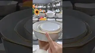 Elegant White Porcelain Dinnerware Set Luxury Vintage European #viral #trending #shorts